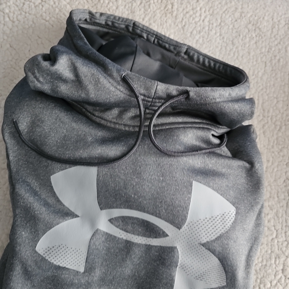 Under Armour Gray Hoodie with White Logo